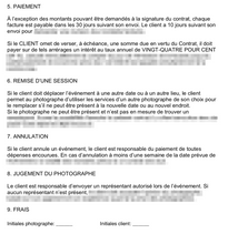 Modèles de contrats - version française ET anglaise